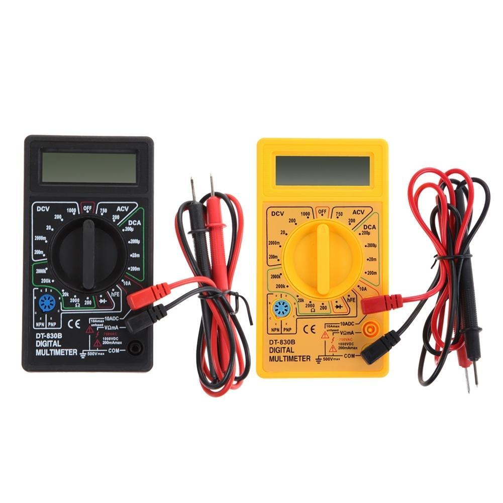 Noir DT-830B Ohmm/ètre Volt Testeur Multim/ètre Instrument Electrique LCD Auto Range Voltm/ètre Digital