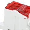 Red and Biue Rail Distribution Box 690V 160A Fine Insulation Power Wire Connector PA66 Retardant Junction Box Industrial Use