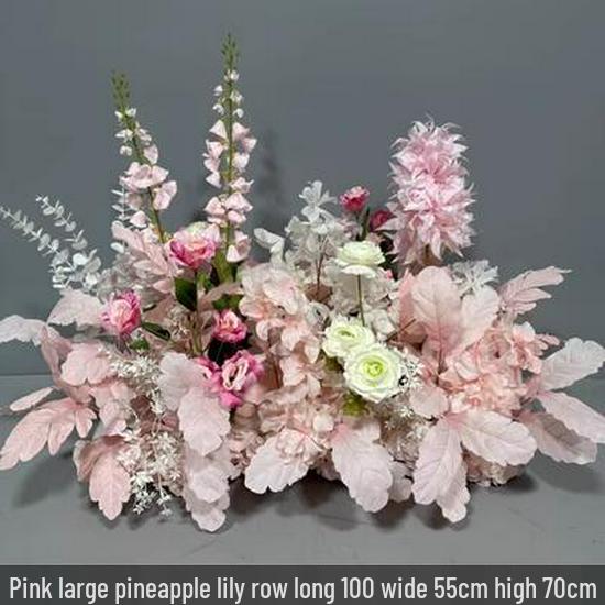 Decorazioni Matrimoniali Fila Floreale Rosa: Fiori Artificiali per Sale Matrimoniali, Fidanzamenti e Banchetti
