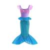 Little Girls Mermaid Sequin Wing Dress Princess Gown Stage Performance Costume