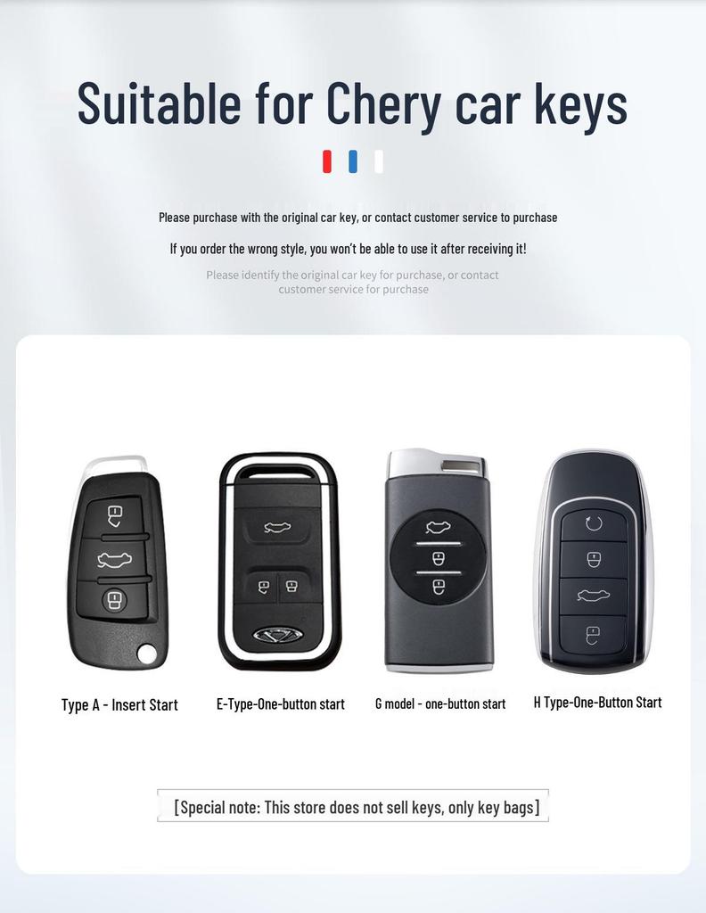 Chery Schlüsselhülle & Luxus-Schnallen für Starway TX, Tiggo 8 Pro, Tiggo 9