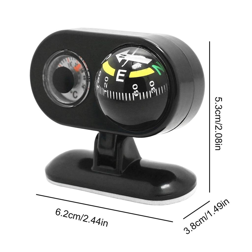 Car Compass, Car Compass, Dashboard Compass with , 2-in-1 Guide Ball Multifunctional Car Guide