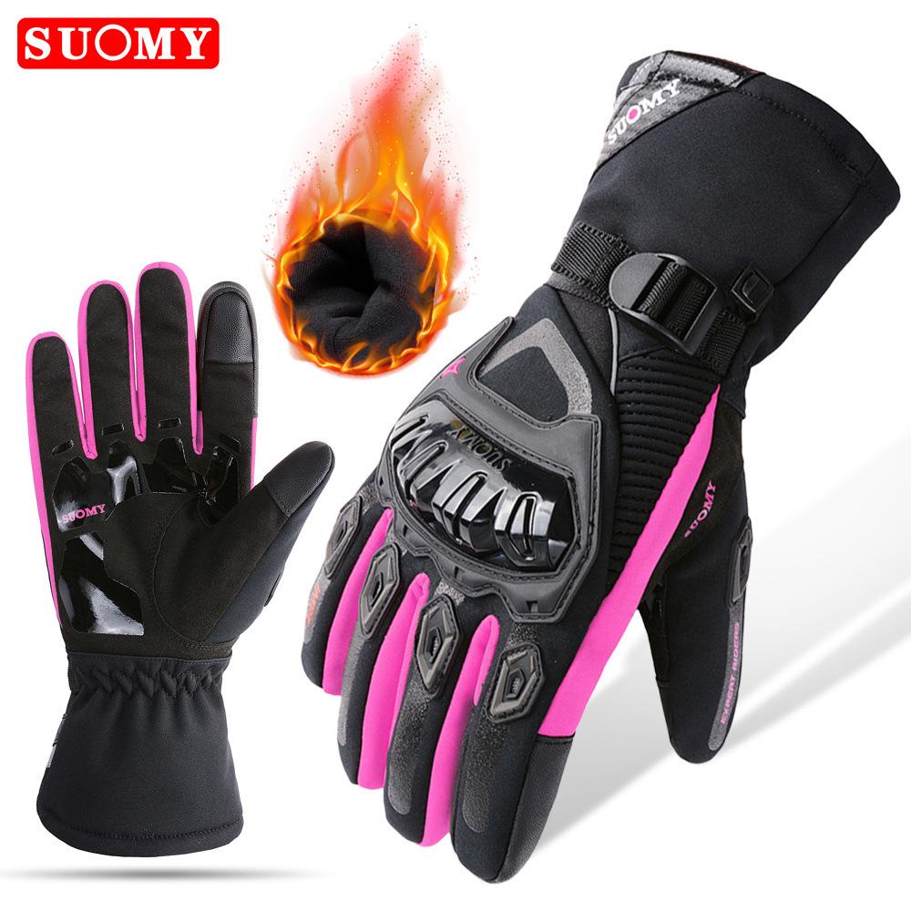Touchscreen Waterproof Winter Motorcycle Gloves - Warm, Thick, Windproof, and Coldproof for Riders