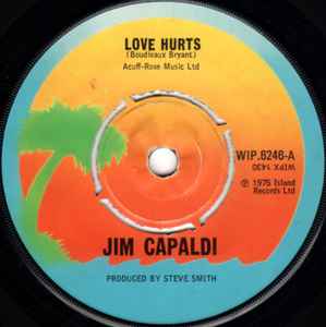 

7-дюймовая пластинка ДЖИМ КАПАЛЬДИ - Love Hurts WIP6246 Island Records 1975 UK Поп Б/У