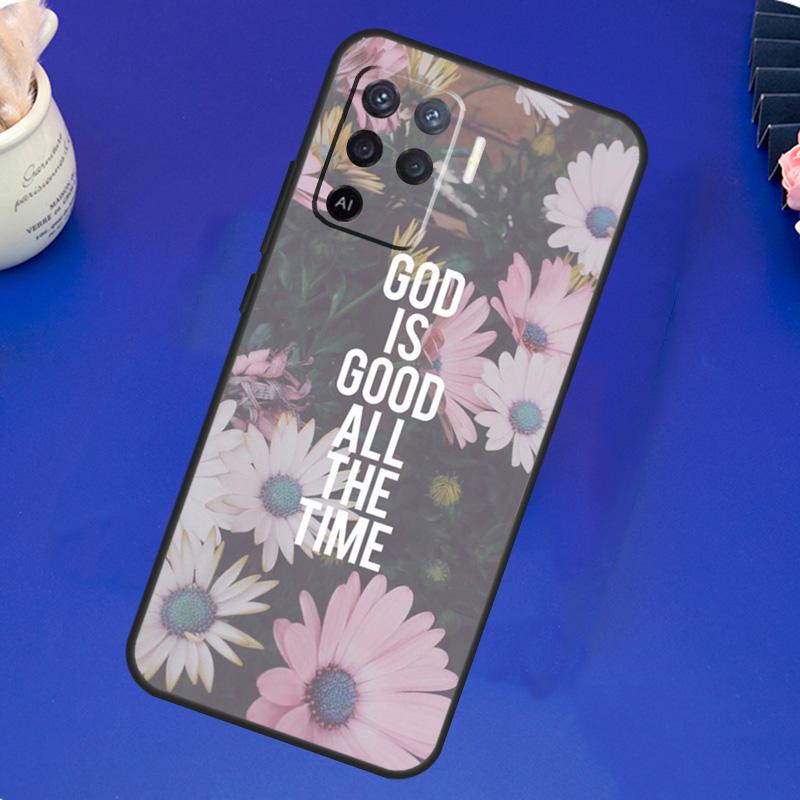 Bible Jesus Christ Christian Quotes Case For OPPO A17 A57 A77 A78 A15 A16 A52 A72 A76 A96 A74 A94 A5 A9 A31 A93 A54S A53S A57S