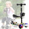 Scooter Adjustable Kids With Music Function Headlight Three Plastic Wheeled