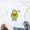 Avocado Funny Women T-Shirts Girl Harajuku Ullzang Graphic Cute Grunge Top Female T Shirt Summer Casual O-Neck Lady Tee Clothing