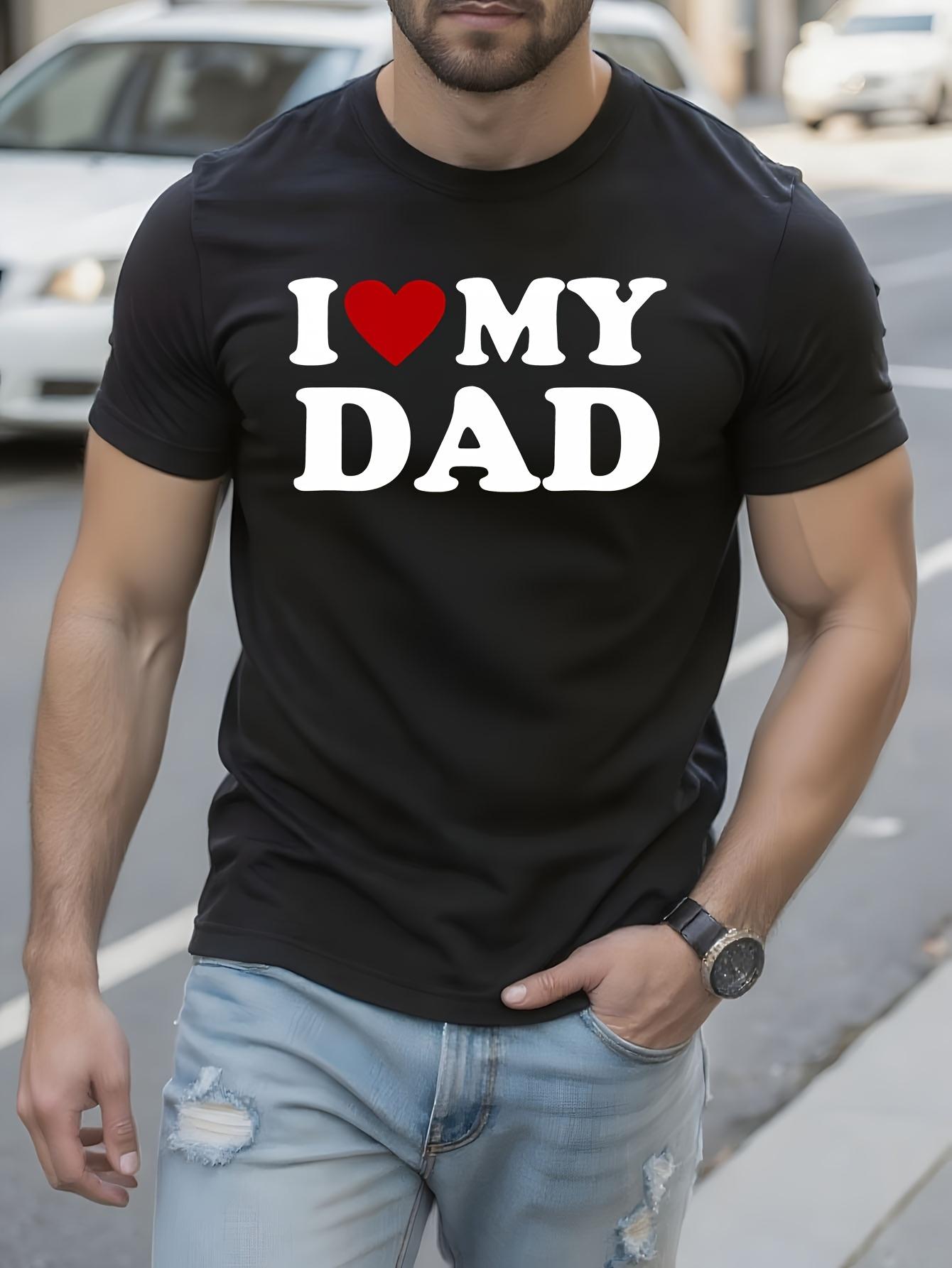 I Love My Dad Red Heart Symbol Graphic Tshirt Graphic Tshirt L