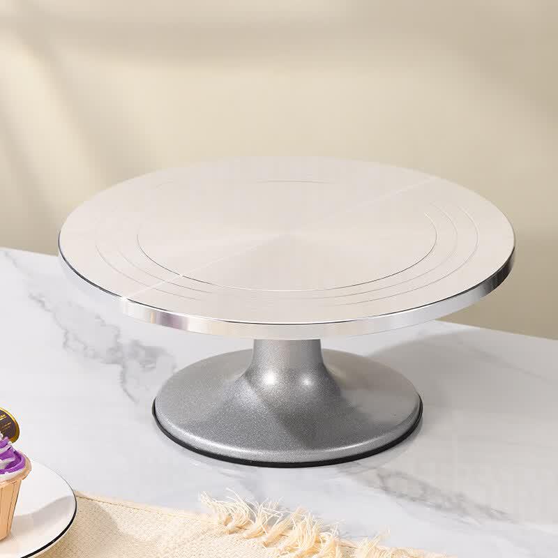 Piatto girevole per decorare torte in alluminio