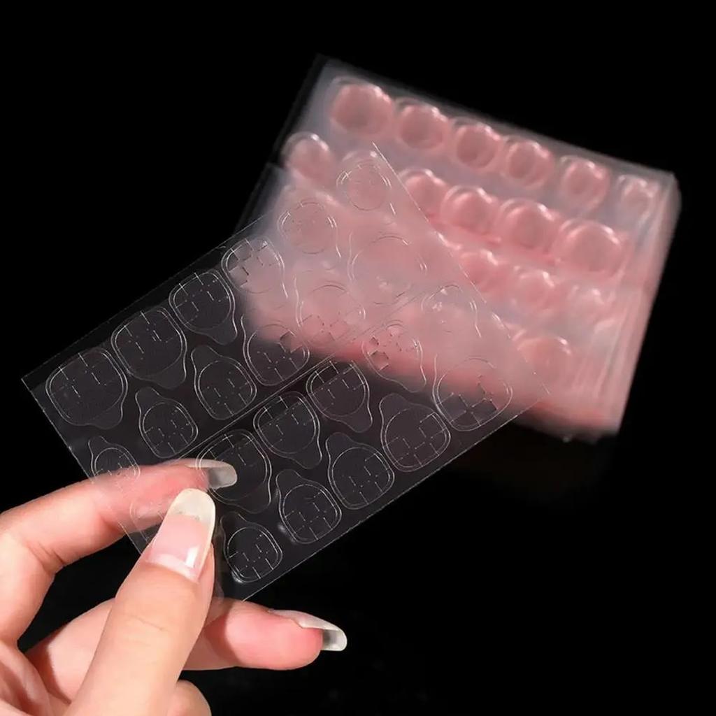 120PCS/240PCS Strong Adhesive Glue Tape for Press-on Nail Tips - Double Side Adhesive Film for False Nails-Transparent