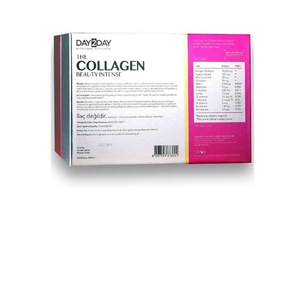 The Collagen Beauty Intense Strawberry Flavored 30 Chassis 10000 Mg Collagen Peptitis