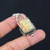 Friendship Day Sale Picture Jasper Stone Unique Pendant Jewelry Sterling Silver