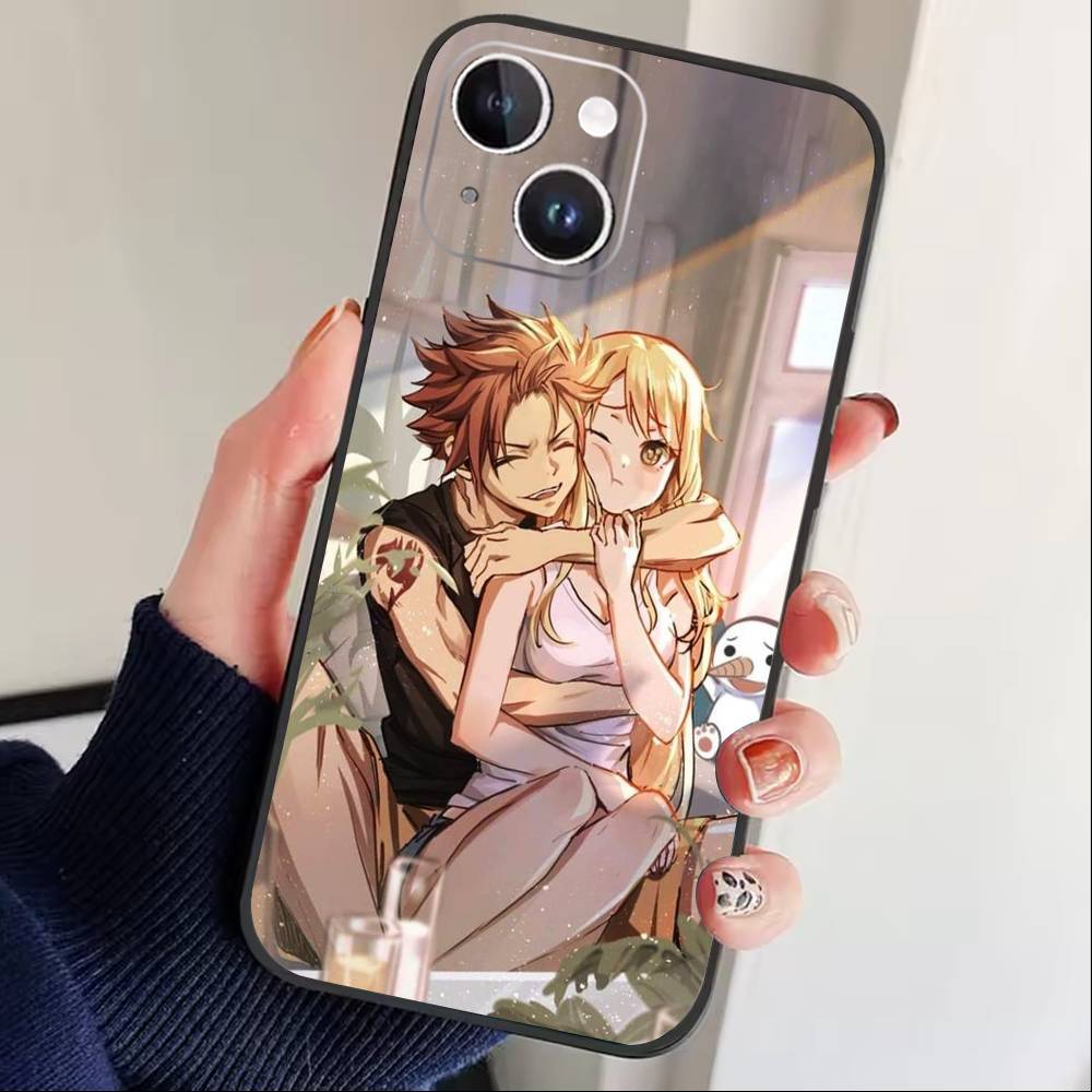 ANIME I-FAIRY TAIL Phone Case For iPhone17,16,15,14,13,12 Plus,Max Soft Silicone Black Cover