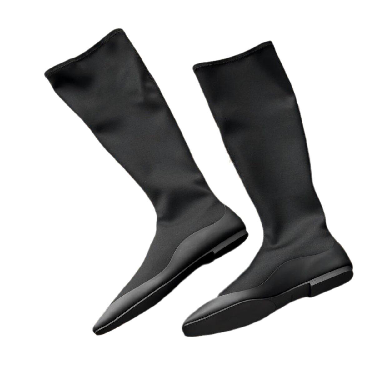 Модные сапоги на толстой подошве — фото 3