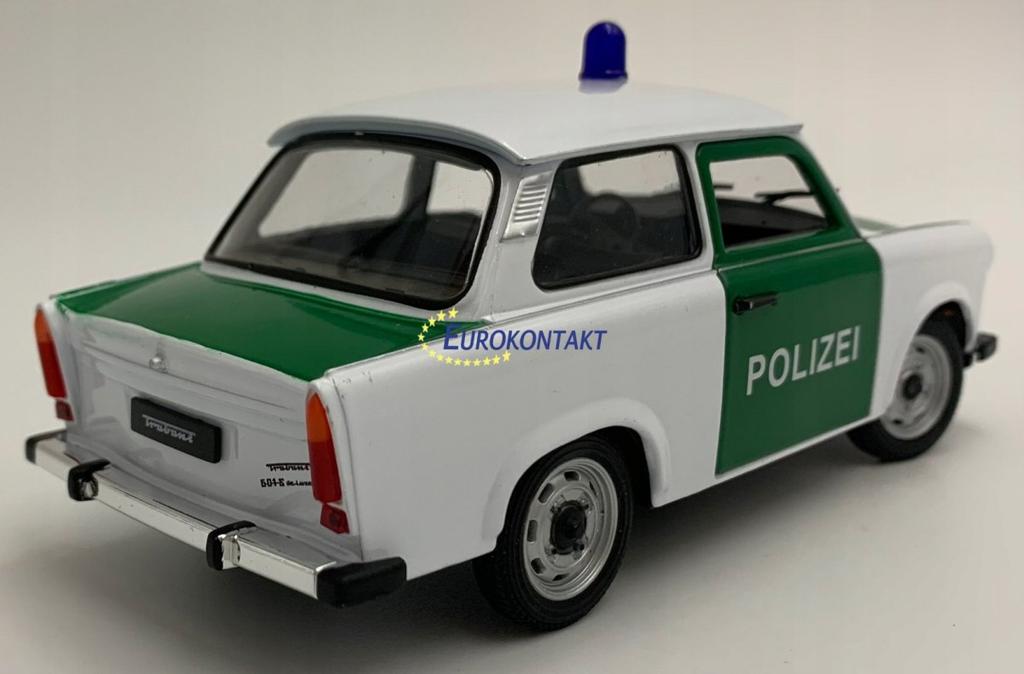 Trabant 601 Polizei Policja Model 24037gp Metal Welly 1:24