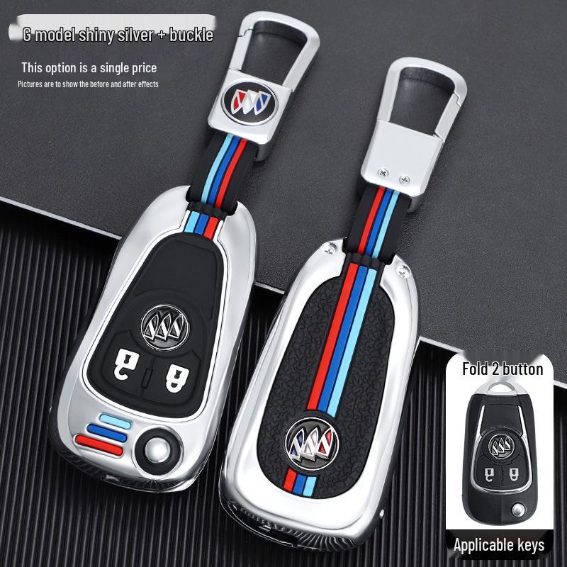 Buick Key Case for Modified Folding Keys: Compatible with Yinglang GT/XT, Junyue, Junwei, Kaiyue Models.