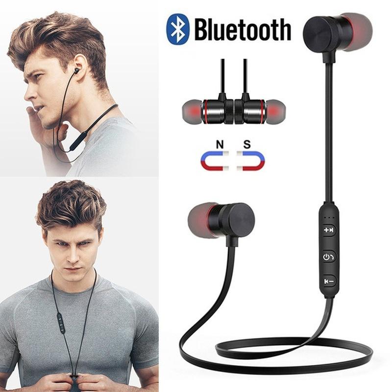 

In-ear Sweatproof Earphone with Microphone Earpiece Sports Wireless Bluetooth Earphone Headset Bass Stereo Running (black,black Gold,rose Gold) black/gold
