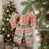 Farmhouse Style Christmas Accents Bows for Wreath, Merry Craft Bow Ornaments, Winter Tree Indoor Party Decor Decoration Holiday Tree, Front Door, New