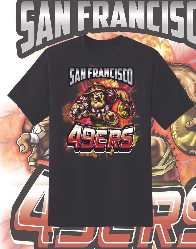 San Francisco 49ers Attack Shirt Sizes!! Youth-6XL M