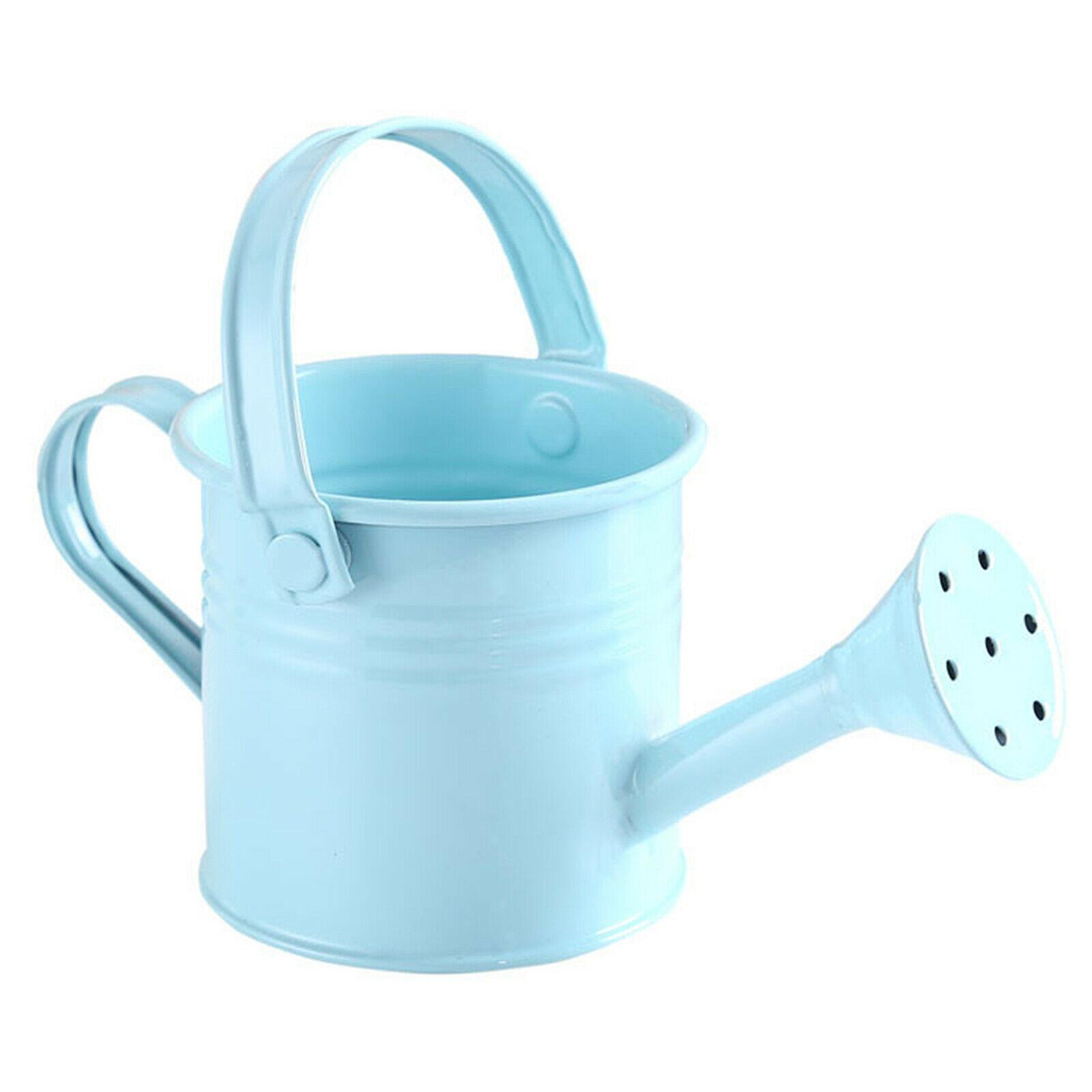 

Children Mini Vintage Flower Kettle Water Spraying Pot Metal Watering Can світло-синій колір