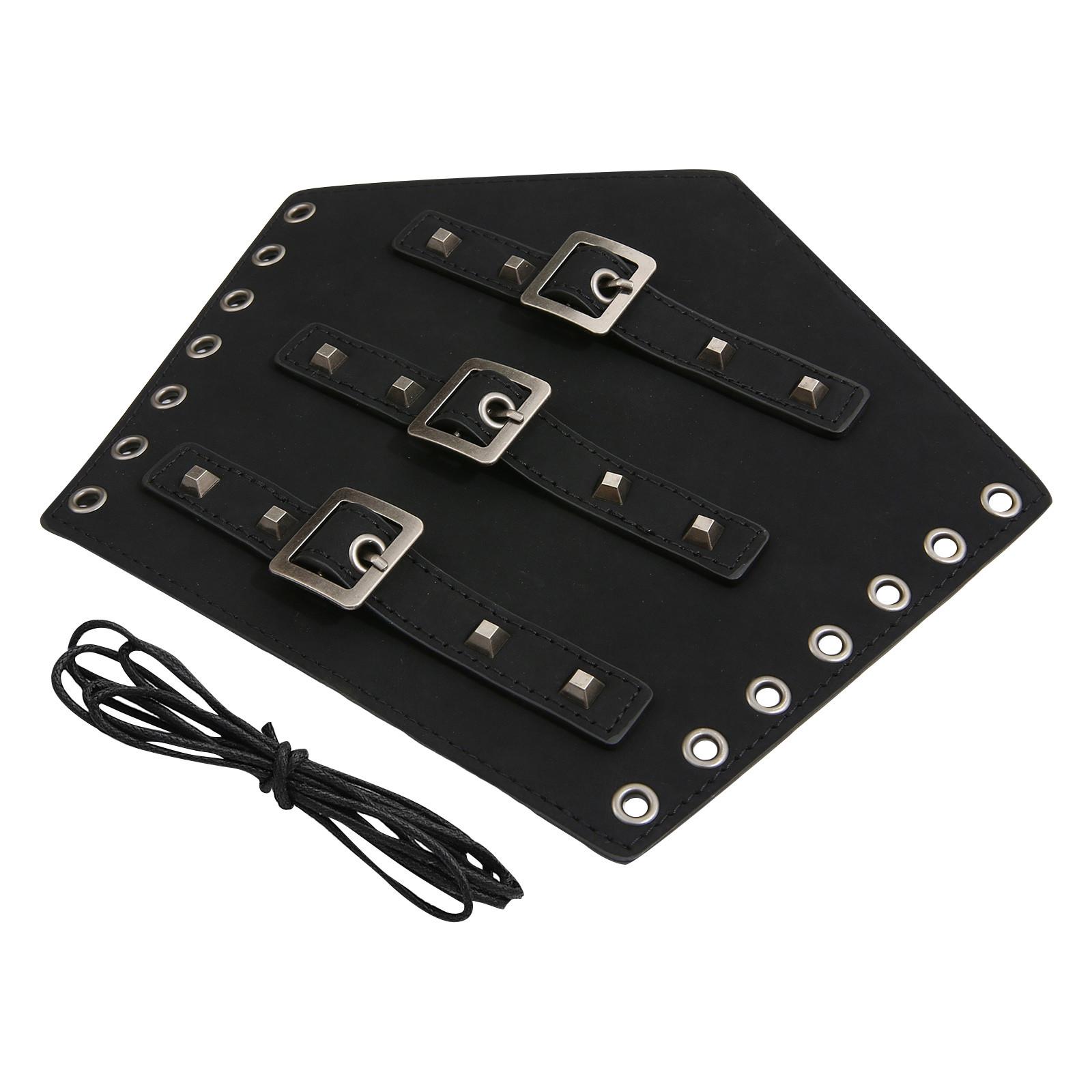 

Защита запястья из кожи Punk Wide COSPIAY, персонализированная защита для запястья велосипедиста из вощеной веревки чёрный