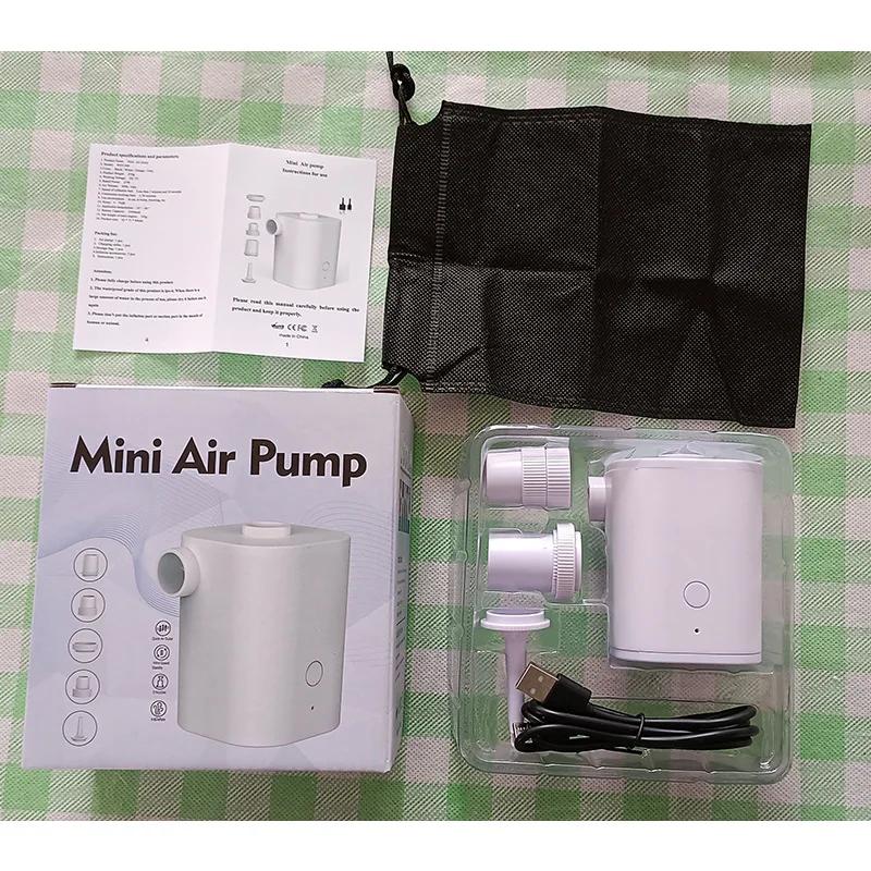 Electric Air Pump Portable Wireless Air Compressor Inflator/Deflator Pumps for Inflatable Cushions Air Beds Boat Swimming Ring