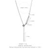DIY Sliding Chain Alphabet Number Pendant Necklace Personalized Jewelry