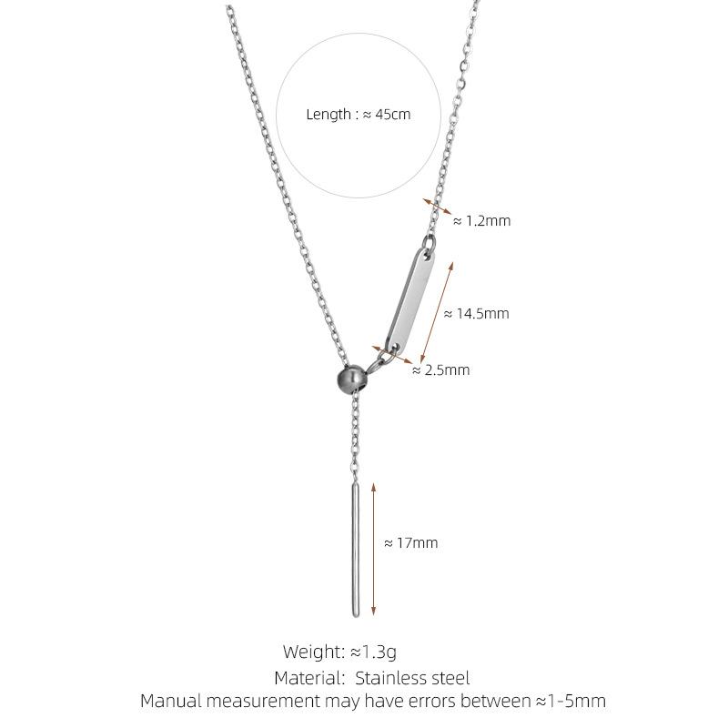 DIY Sliding Chain Alphabet Number Pendant Necklace Personalized Jewelry