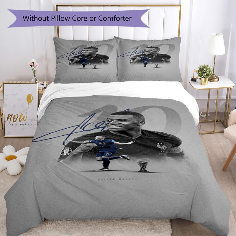 Star Player Kylian Mbappé Bedding Set Perfect for Dormitory Machine Washable Christmas Gift
