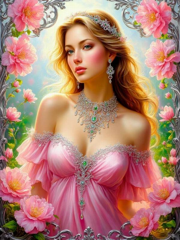 Diamantmalerei Neue Kollektion Sexy Frauen Blume DIY Voll Strass Stickerei Schöne Göttin Mosaik Kreuzstich-Kits Wanddekor