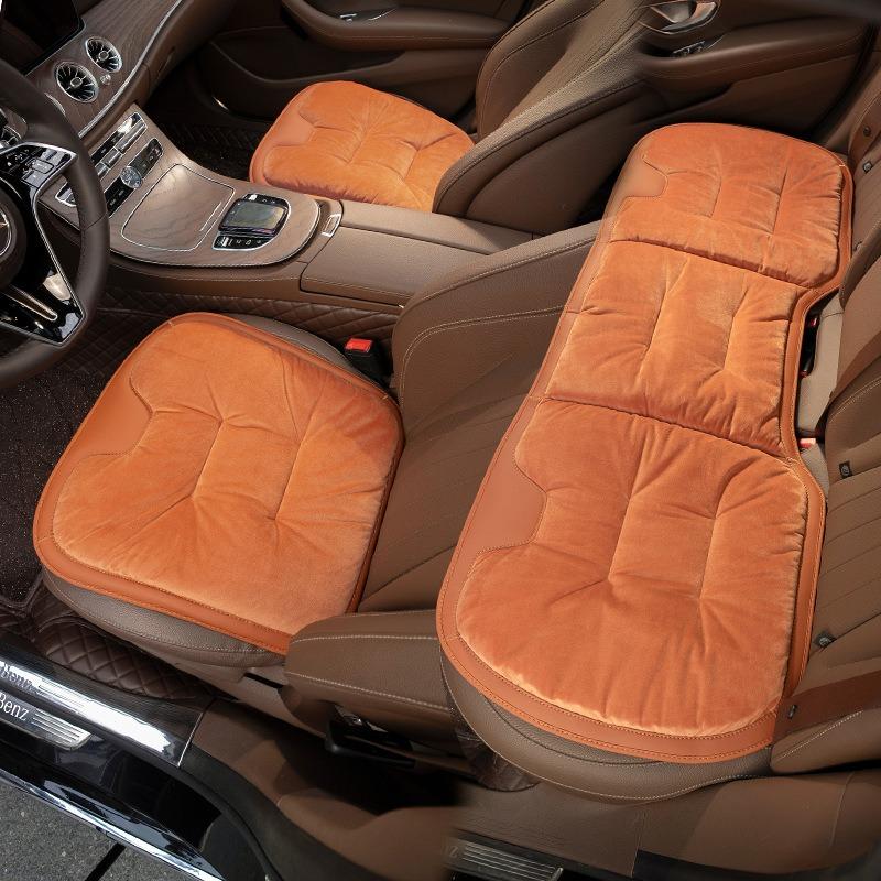 Car Seat Cushion Flannel Winter Warm Anti Slip Rear Seat Soft Pad For Volkswagen VW Golf 7 MK7 Golf 8 Mk8 Tiguan MK2 Polo Jetta