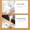 EU Power Strip – 5 AC Outlets with Independent Switches, Optional USB/Type-C