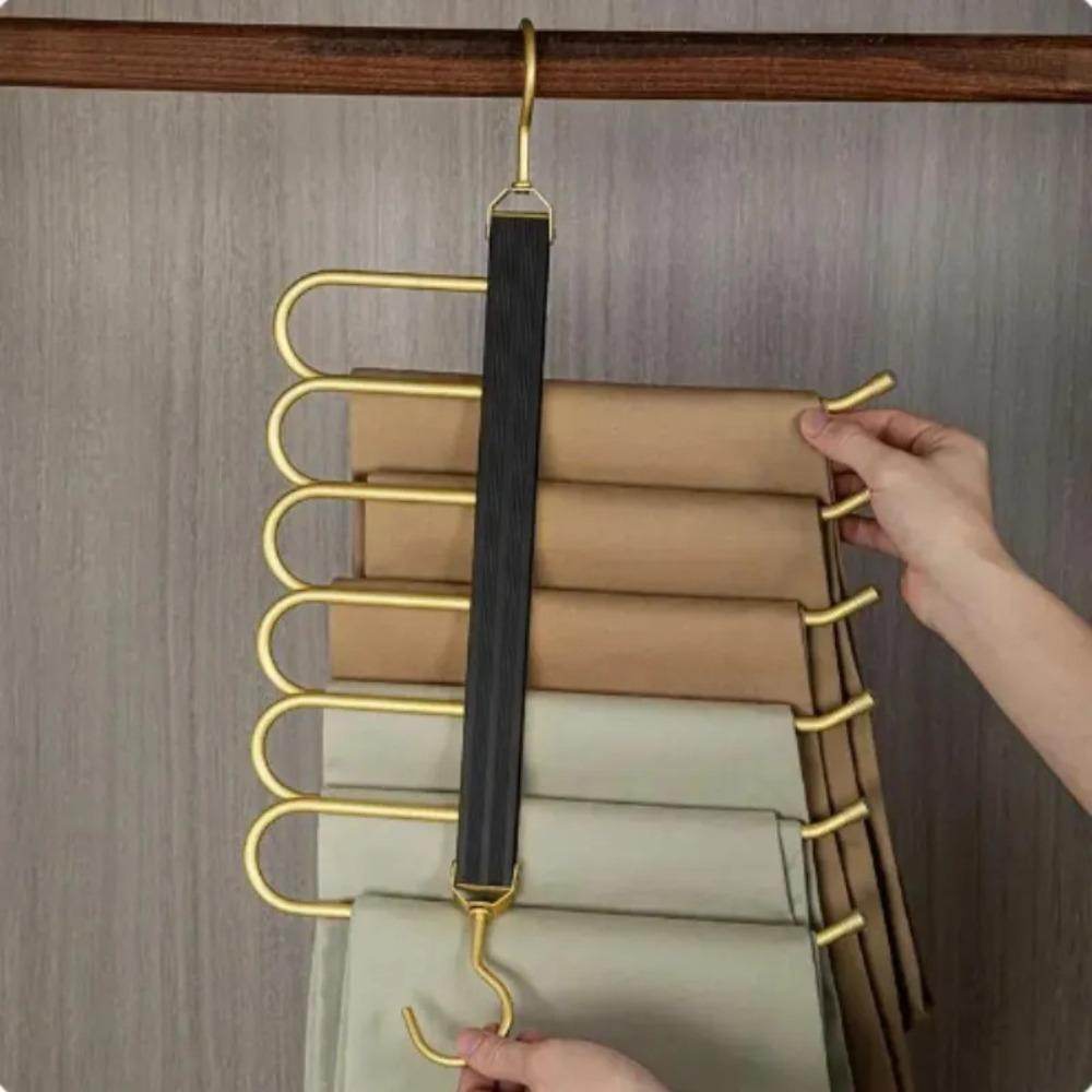 Folding Trouser Hanger Rotatable Clothes Hanger Racks New Drying Clothes Rack  Home