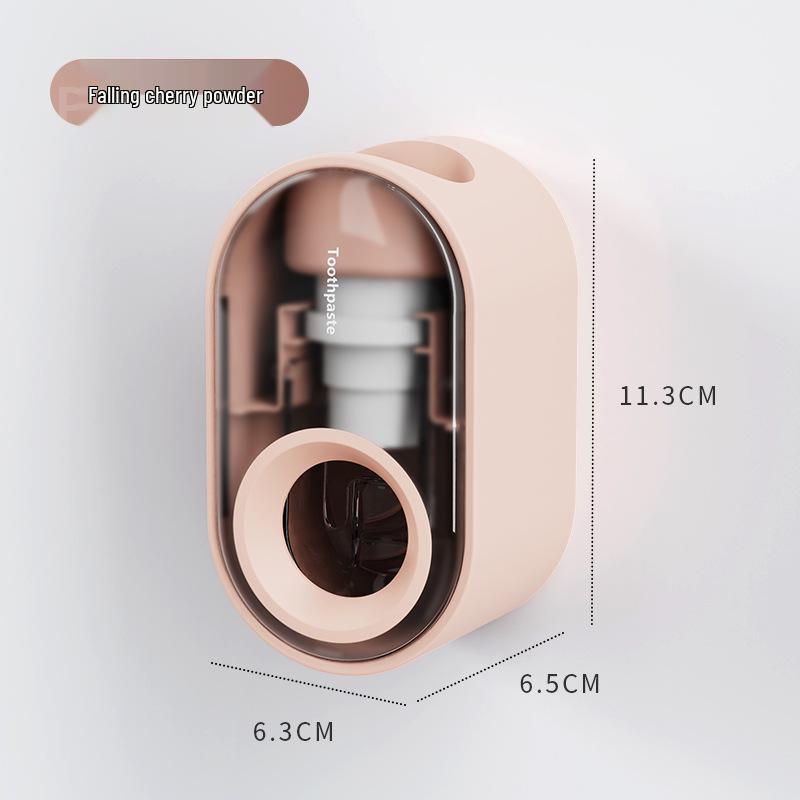 Wall-Mounted Automatic Toothpaste Dispenser & Toothbrush Holder