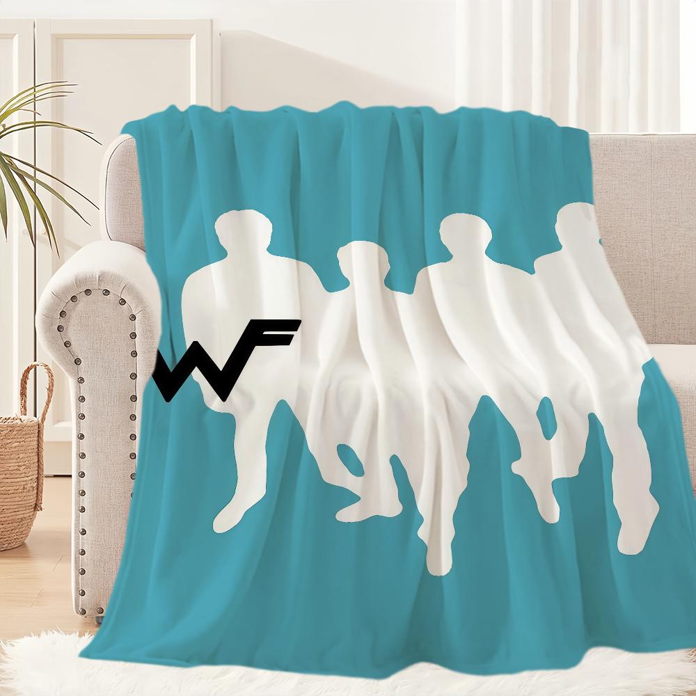 Rock Band W-Weezer Blanket Blanket for Couch Sofa Travel Home Picni Flannel Blanket birthday gift Warm Comfortable