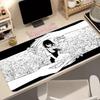 Mouse Pad Kawaii Gaming Accessories Computer Mouse Mat PC Gamer Black And Whit Keyboard Pad Chainsaw Man Reze Desk Mat Mousepad