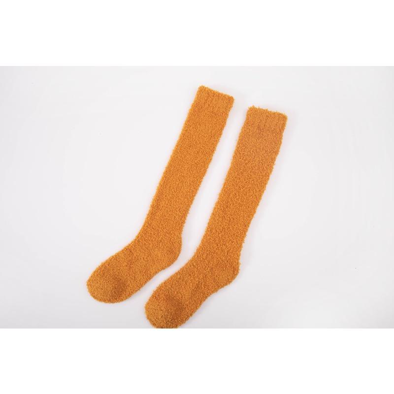 Coral fleece stockings autumn and winter thickened thermal floor socks men's and women's home thermal socks medium tube socks