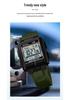 SANDA Youth Sports Luminous Waterproof Multifunction Watch with World Time & Alarm