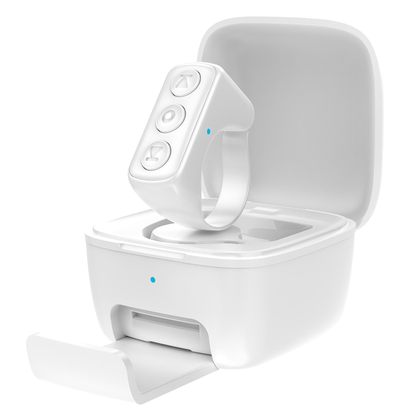 Wireless Bluetooth Remote Control Phone Selfie Video Controller Multi-Purpose Fingertip Page Turner Browse Selfie Shutter