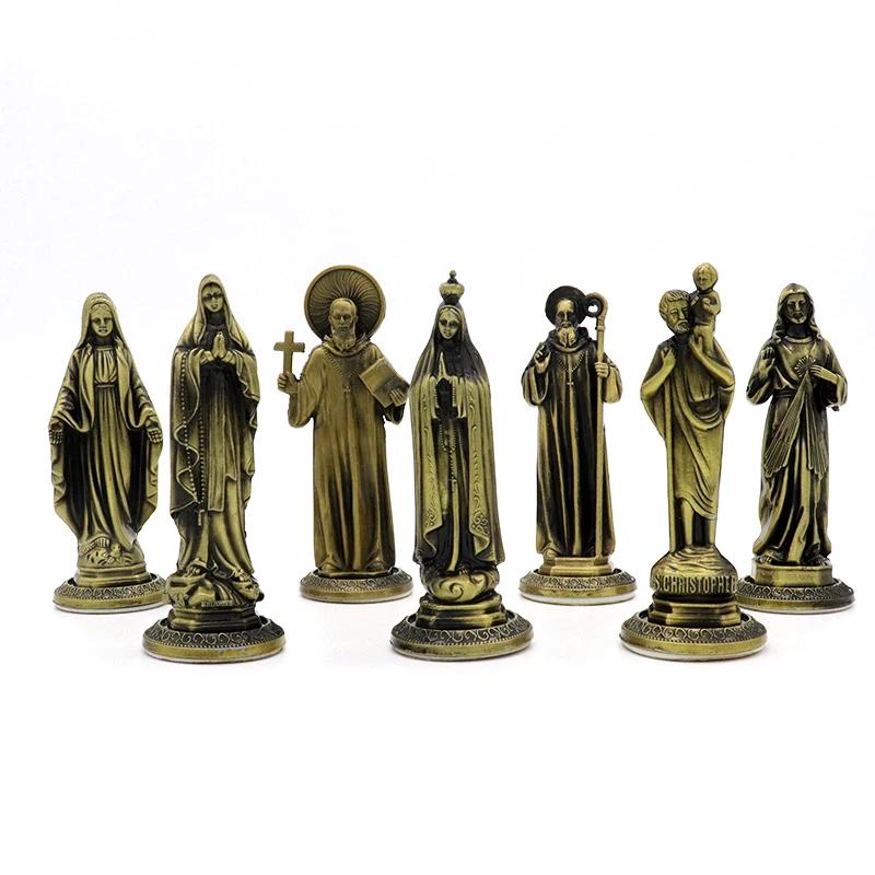 Christian saints church figurine icons decor office home crafts gifts holy family statue imagem de santos catolicas estatuas