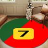 Ronaldo's Number Seven Round mat, Anti-slip Circle Carpet Chair rug For livingroom,Bedroom, doormat home decor Gift Christmas Gifts