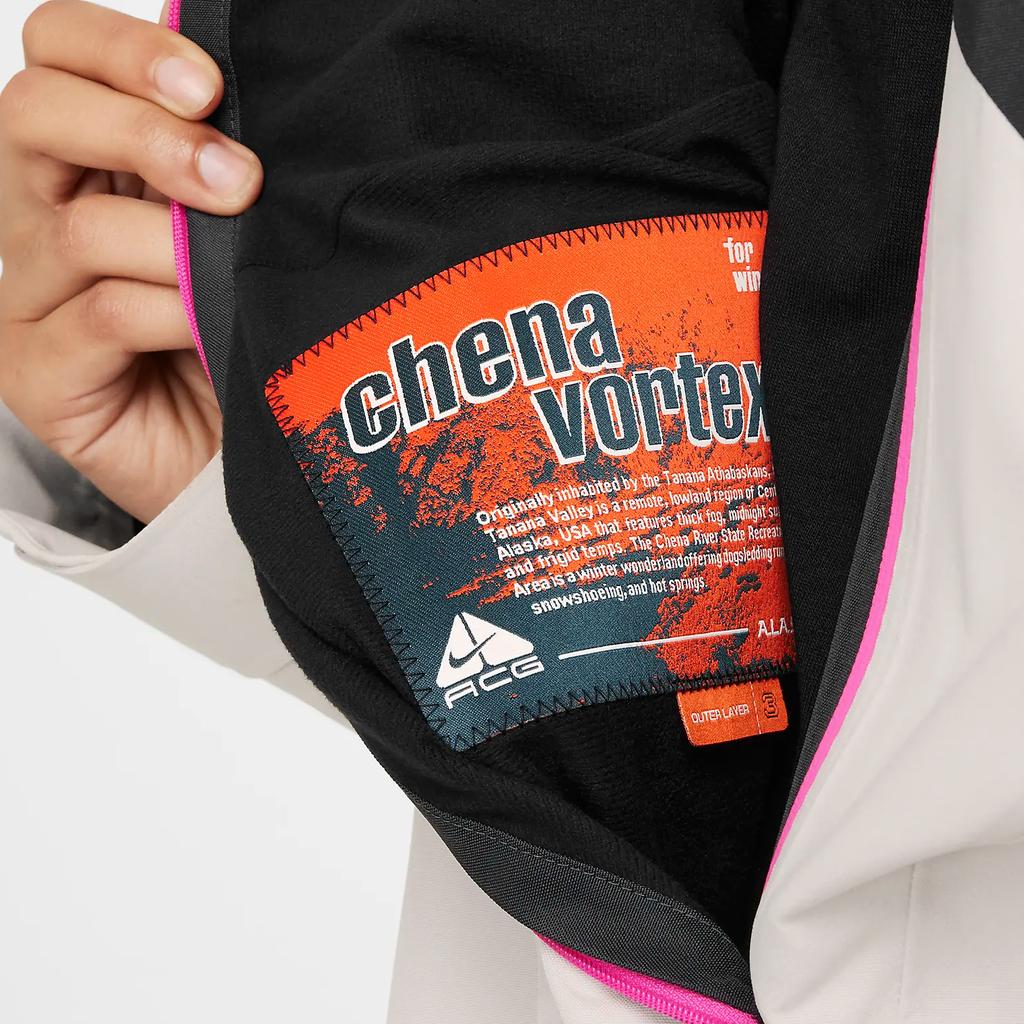 Nike ACG Storm-Fit Adv FW24 Gore-Tex Windproof Waterproof Comfortable Jacket Unisex Jacket Light-Earlwood-Brown Coal Summit-White FV8891-104