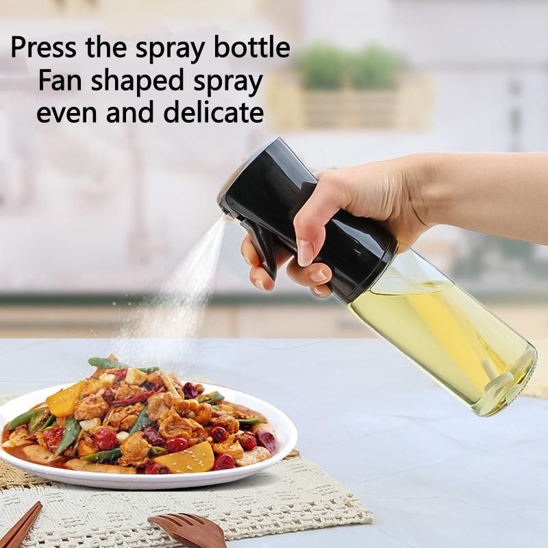1pc 200ml/500ml Oil Spray Bottle Kitchen Cooking Olive Oil Dispenser Camping BBQ Baking Vinegar Soy Sauce Sprayer Containers