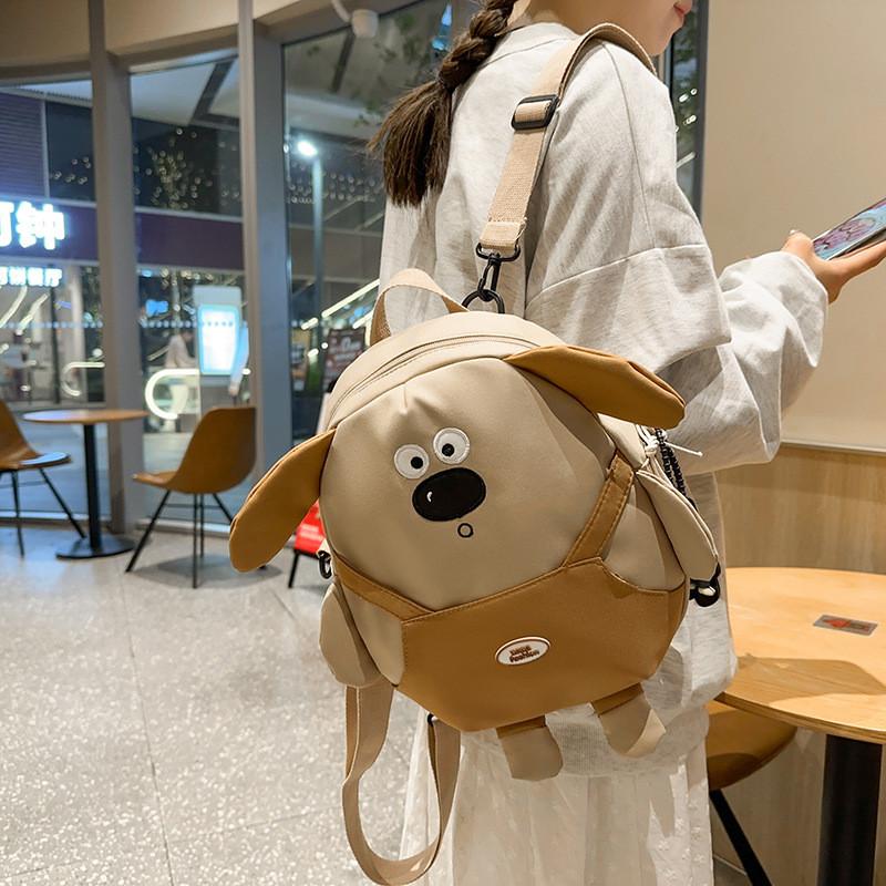 Pattern Cute Animal Dog Backpack For School With Breathable Air Cushion Straps Shoulder