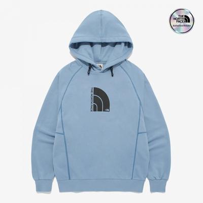 The North Face Hood Pullover Dome Logo White Label Powder Blue