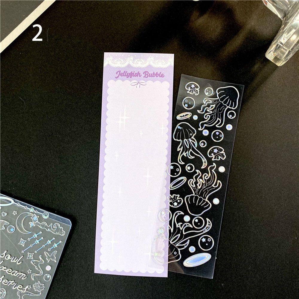Hand Account Shiny Moon Love Dreamland Series Scrapbook Decorative Stickers PET Sticker Stickers