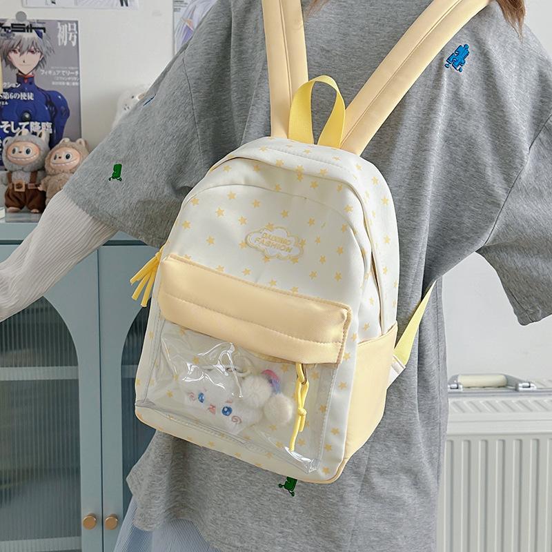 Fresh Schoolbag Girl College Student Korean Version Ins Cute Computer Backpack Junior and Senior High School Student Large Capacity Backpack