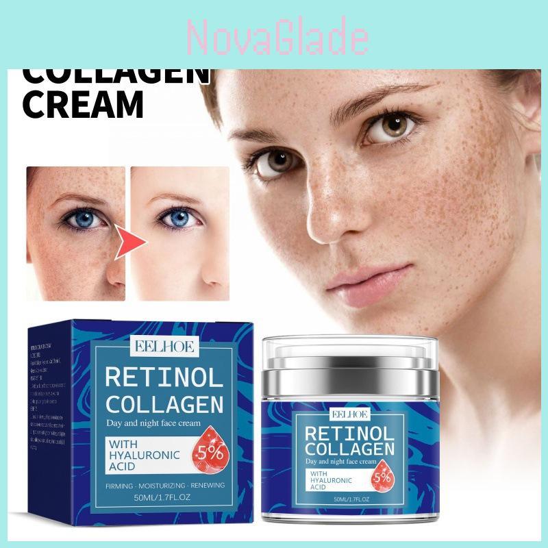 Eelhoe Retinol Collagen Cream For Smooth Radiant Skin Reduces Fine Lines And Dark Spots