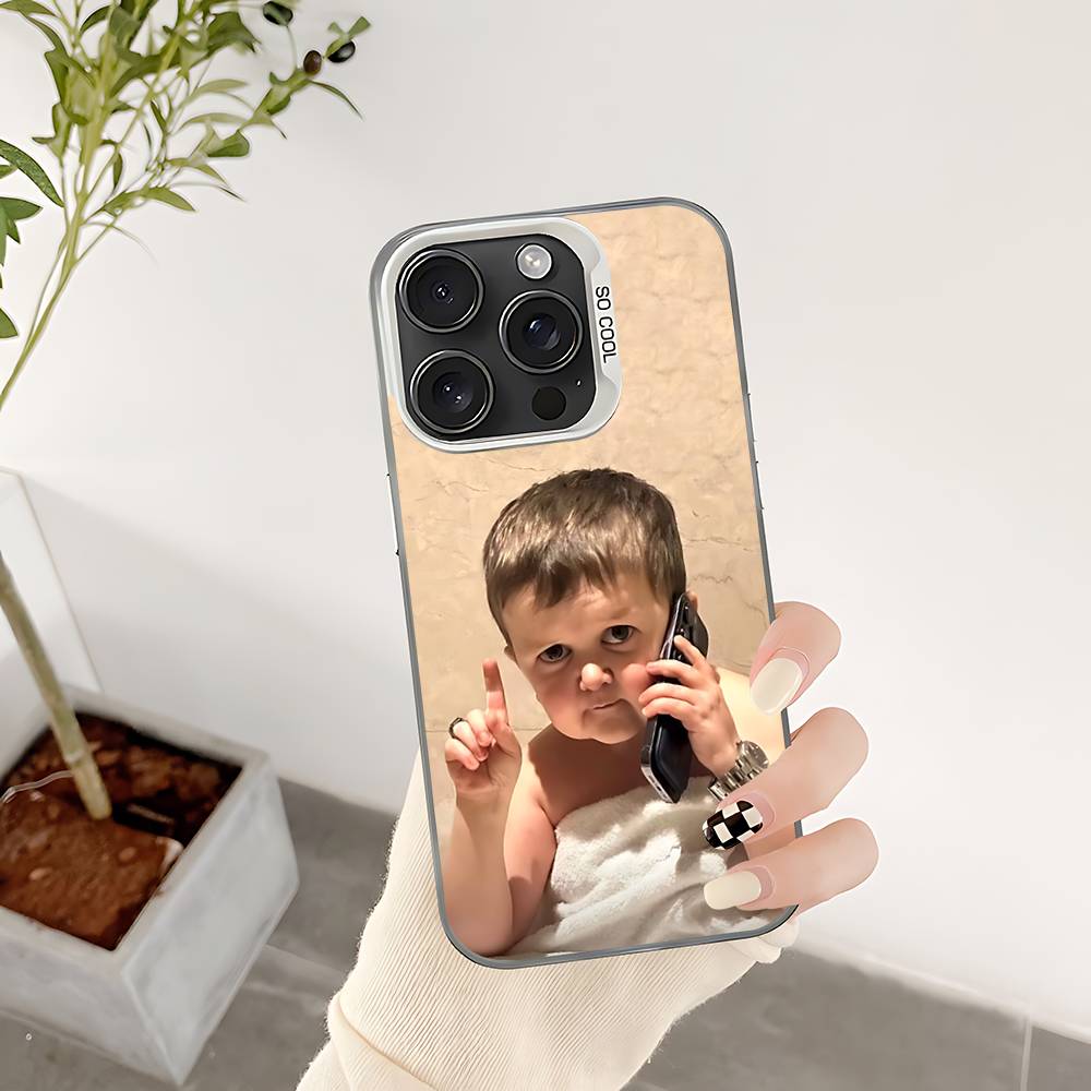

Смішний чохол для телефону Hasbulla для iPhone 17 16 15 14 13 12 11 Pro Max Plus Кольоровий Ударостійкий Задній Сріблястий Чохол iphone15Plus