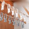 Multi-functional Clothes Drying Rack - Strongly Fixed Plastic Non-slip Clips - Windproof Clothes Drying Set